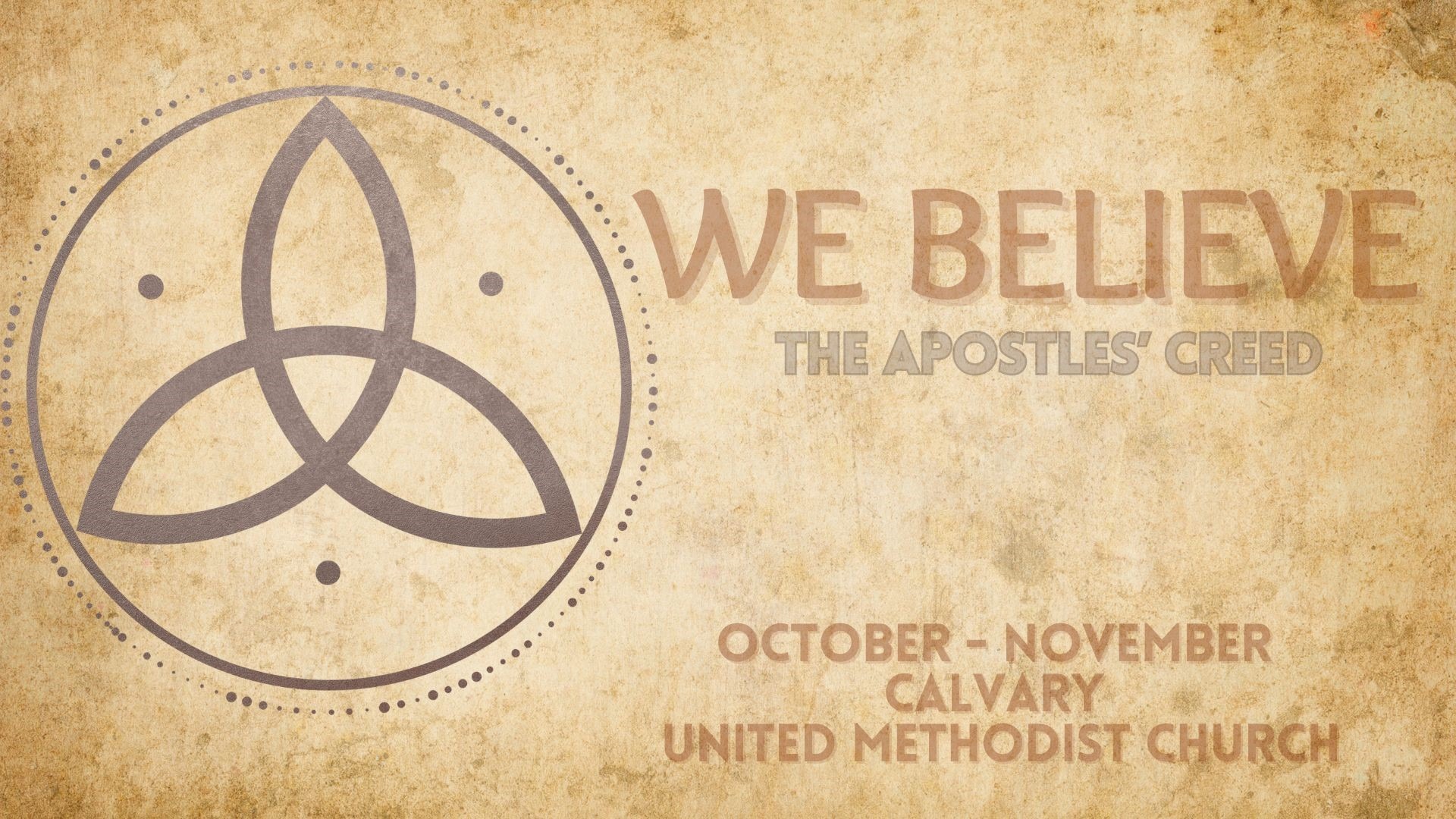 Belief in the Holy Spirit | We Believe | Rev. Amy Beth Coleman